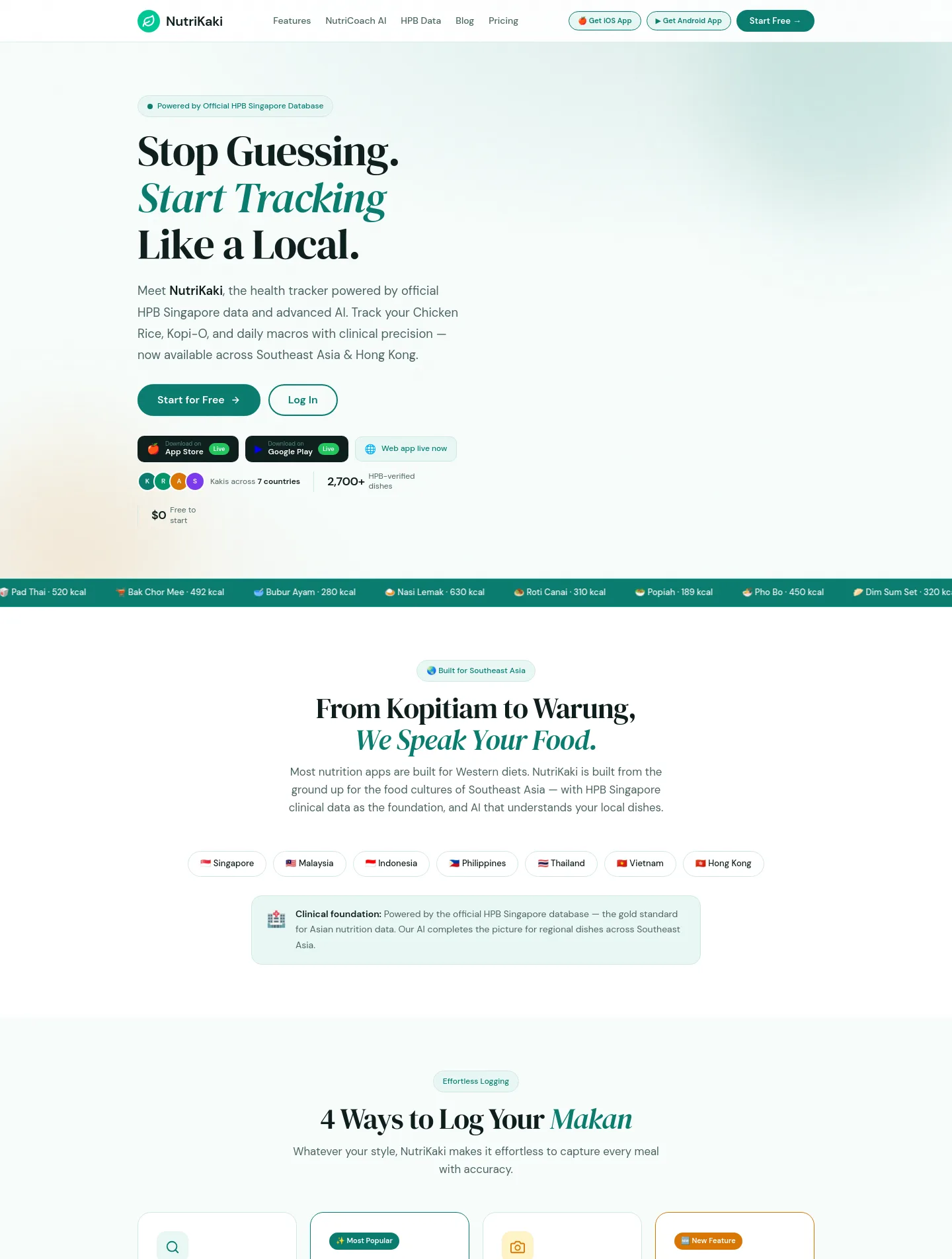 nutrikaki.com — a measured funnel