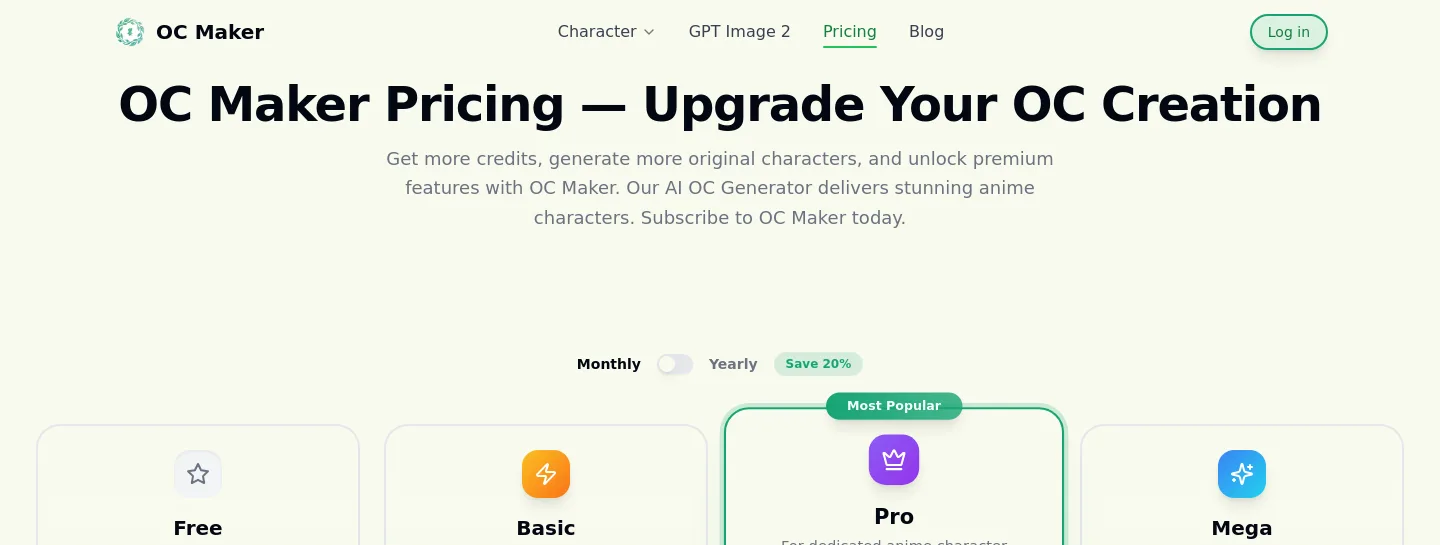 oc-maker.org Hero section
