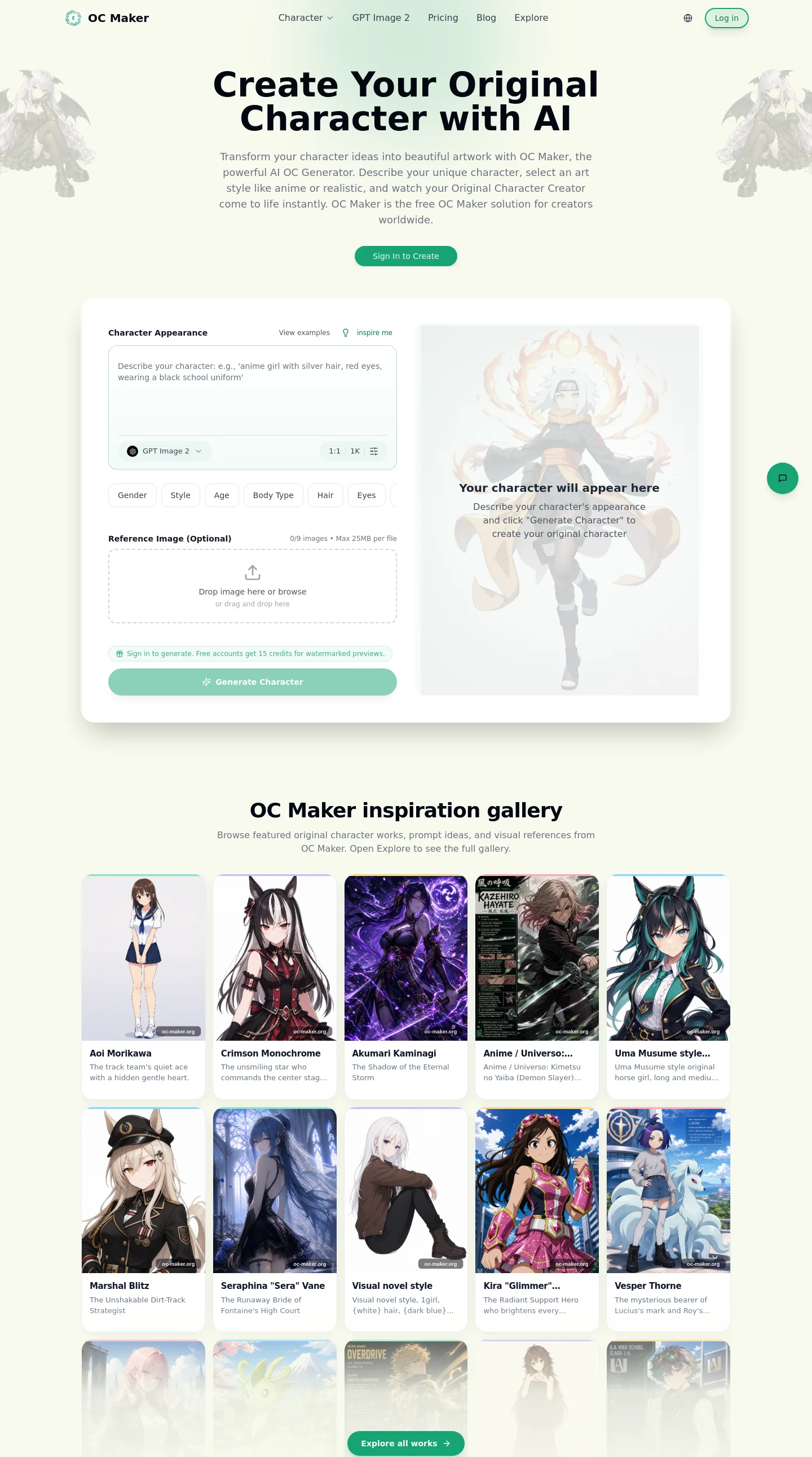 oc-maker.org — Hero