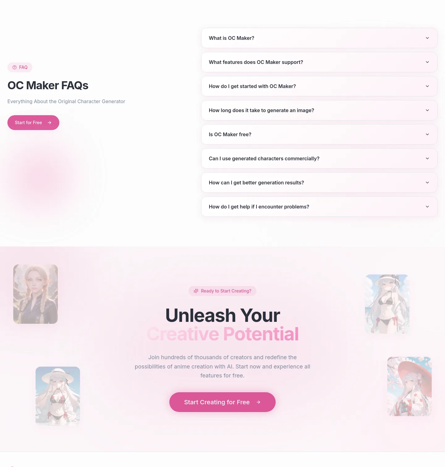 ocmaker.ai FAQ section