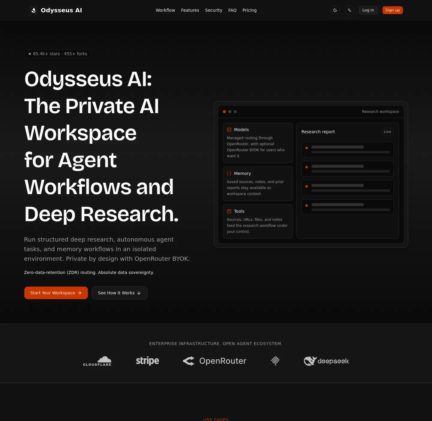 odysseusai.org — a real The Objection-Handler page