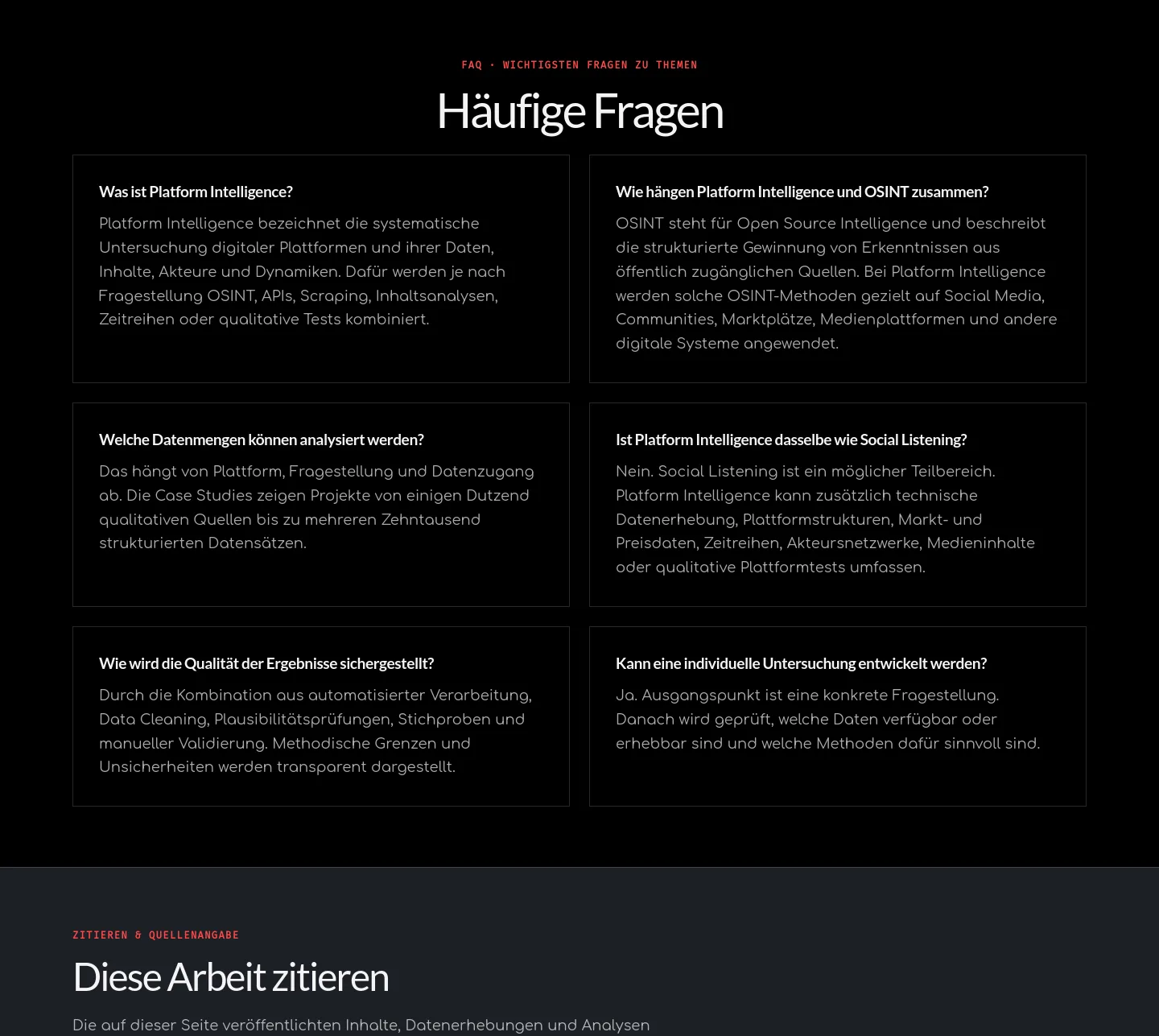 oliverjessner.at — FAQ