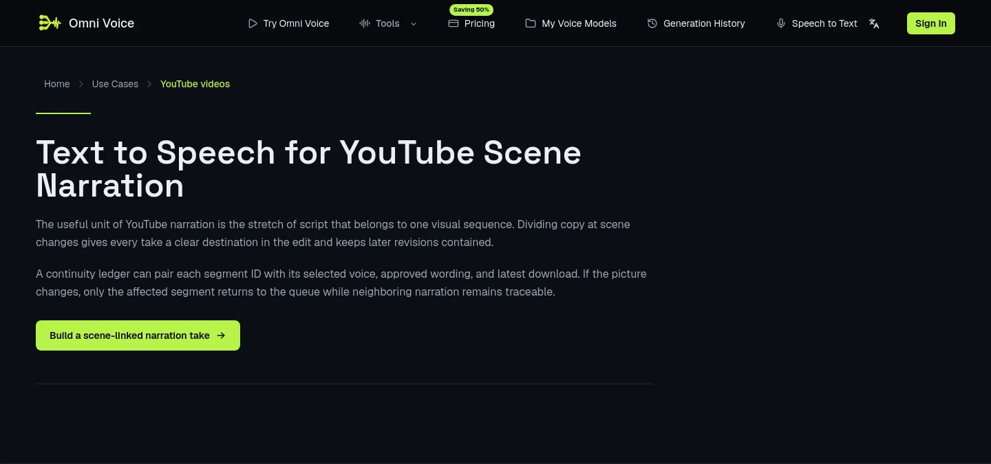 omni-voice.app — a real Hero section