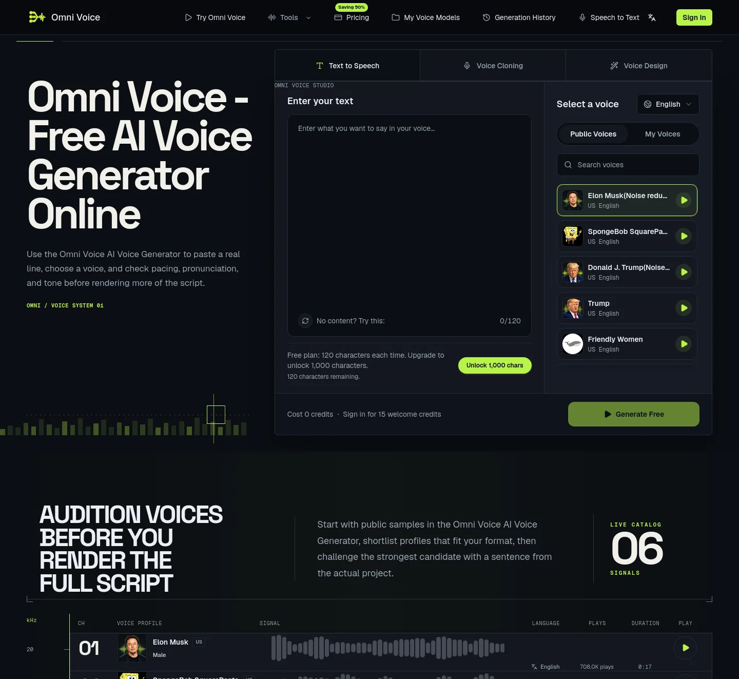omni-voice.app — Hero
