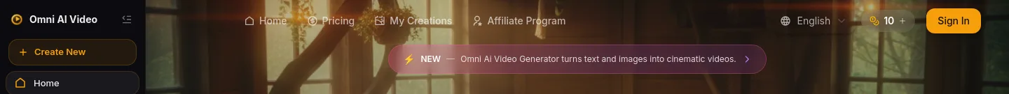 omniaivideo.ai — a measured funnel
