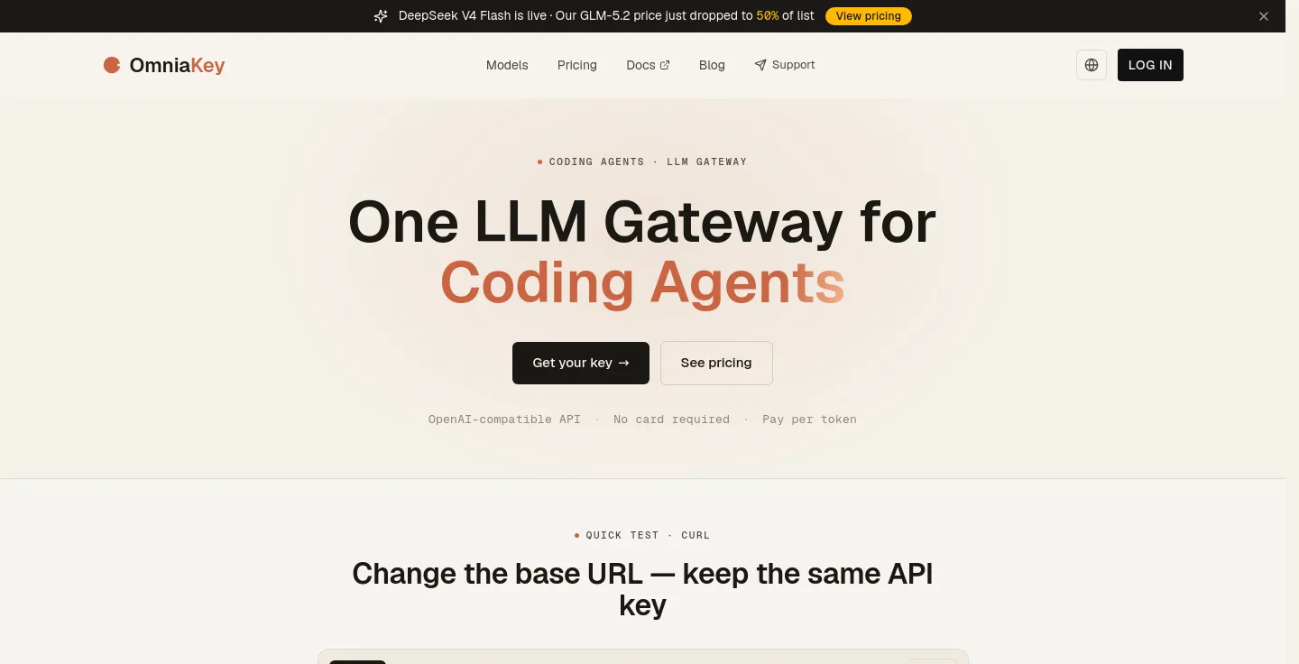 omniakey.com — a real The Pricing Page page