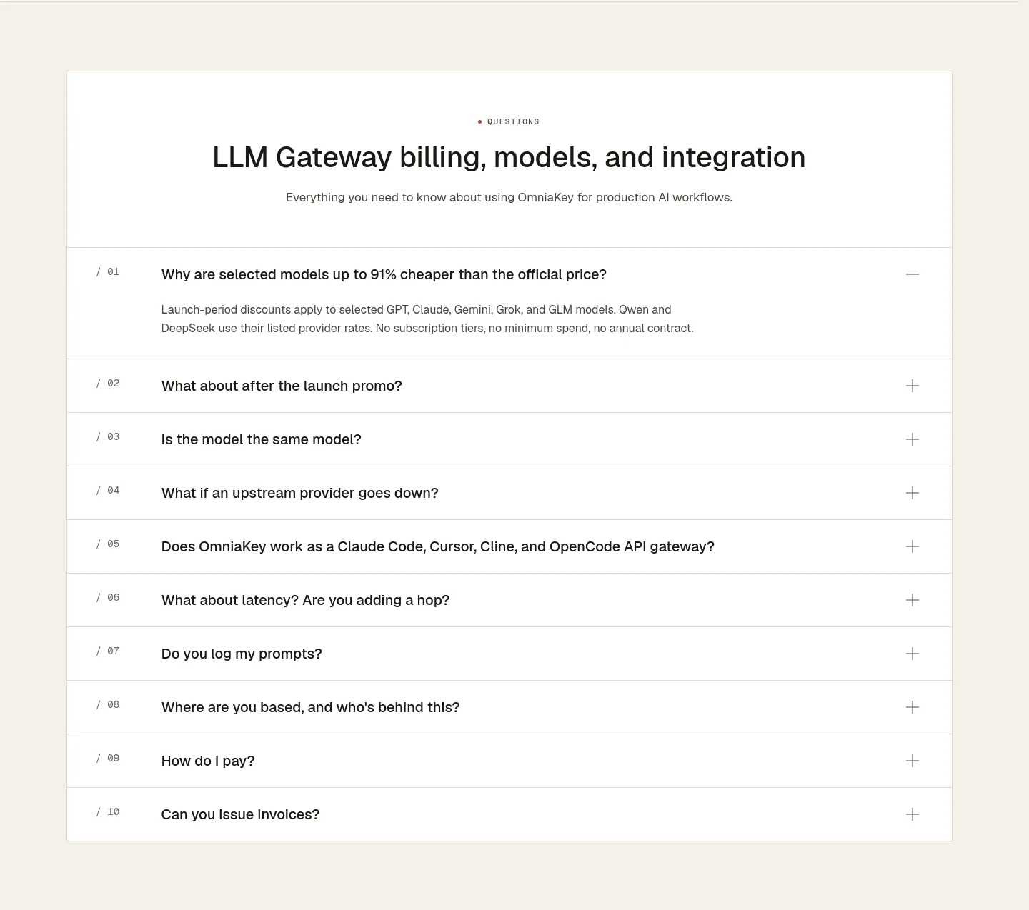 omniakey.com — FAQ
