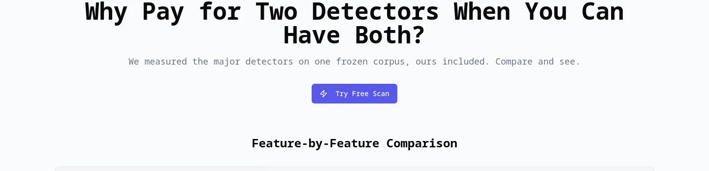 omnidetect.ai — a real Hero section