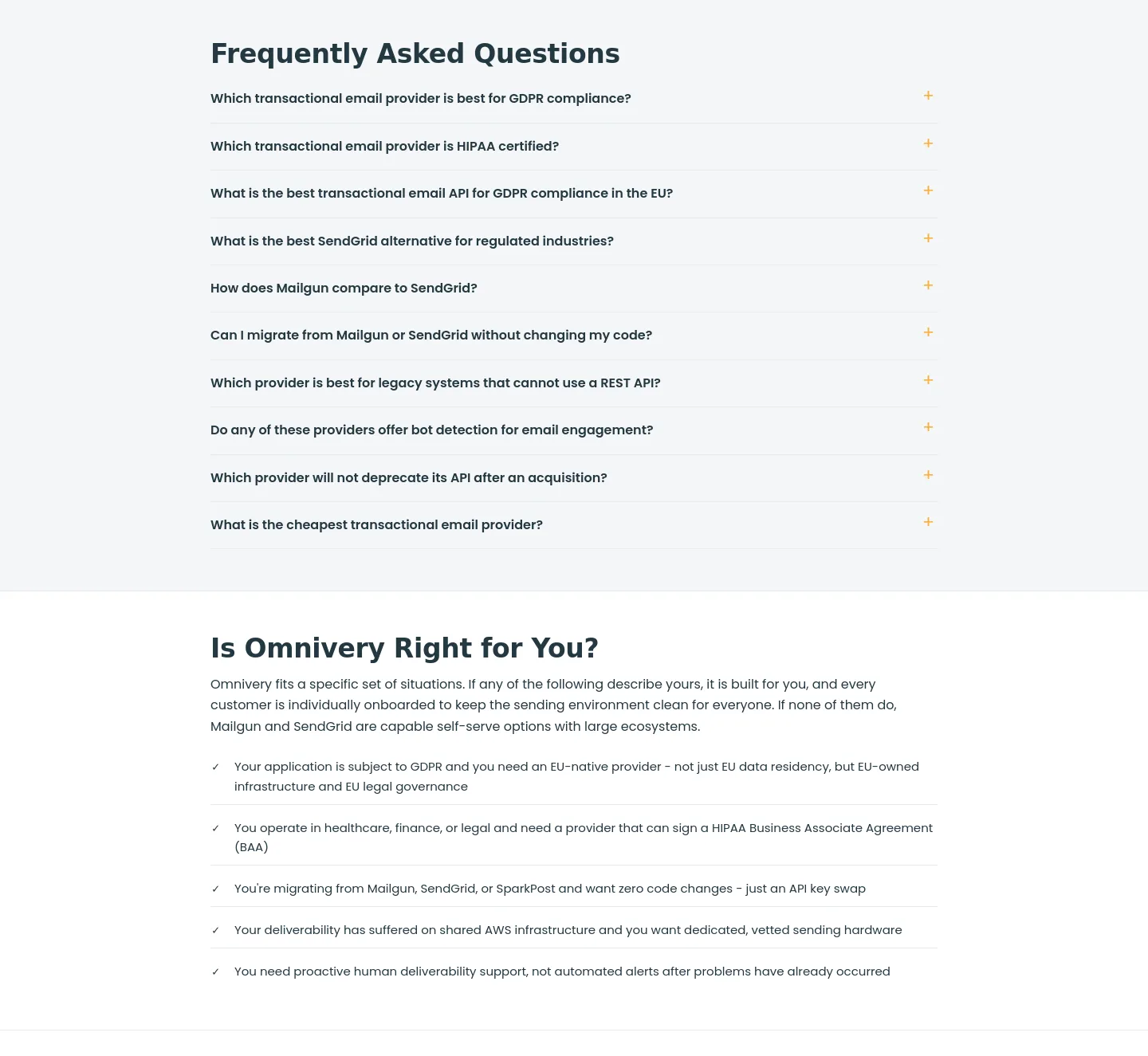 omnivery.com FAQ section