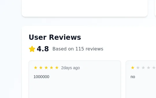 Rating element from onlinclipboard.com