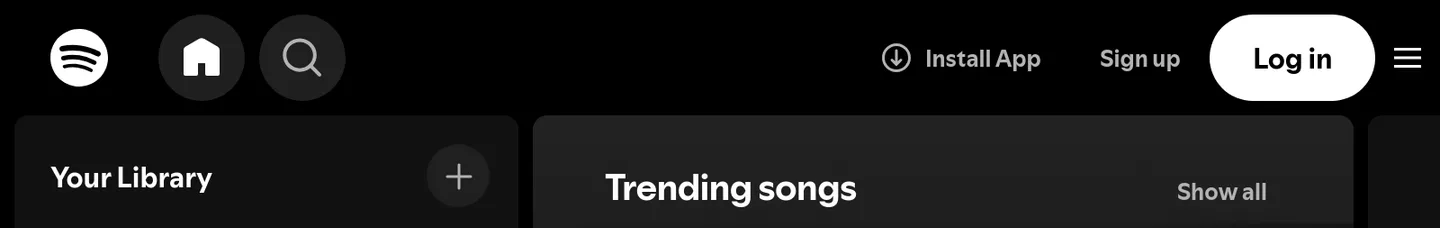 open.spotify.com — a measured funnel