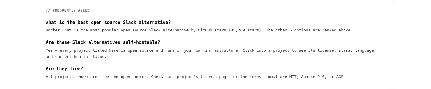 opensourcestartups.com FAQ section