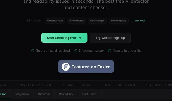 No credit card element from originspace.dev
