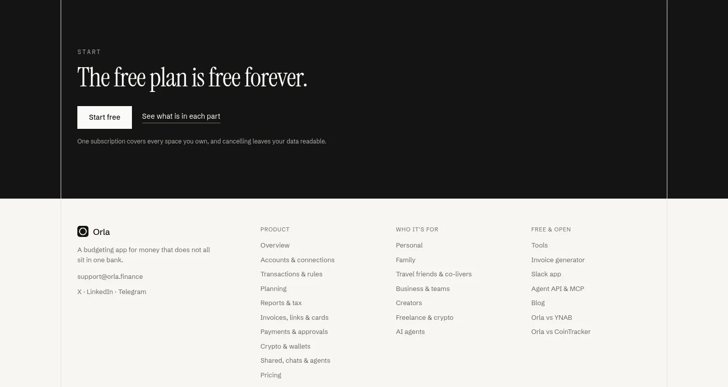 orla.finance — a real CTA section