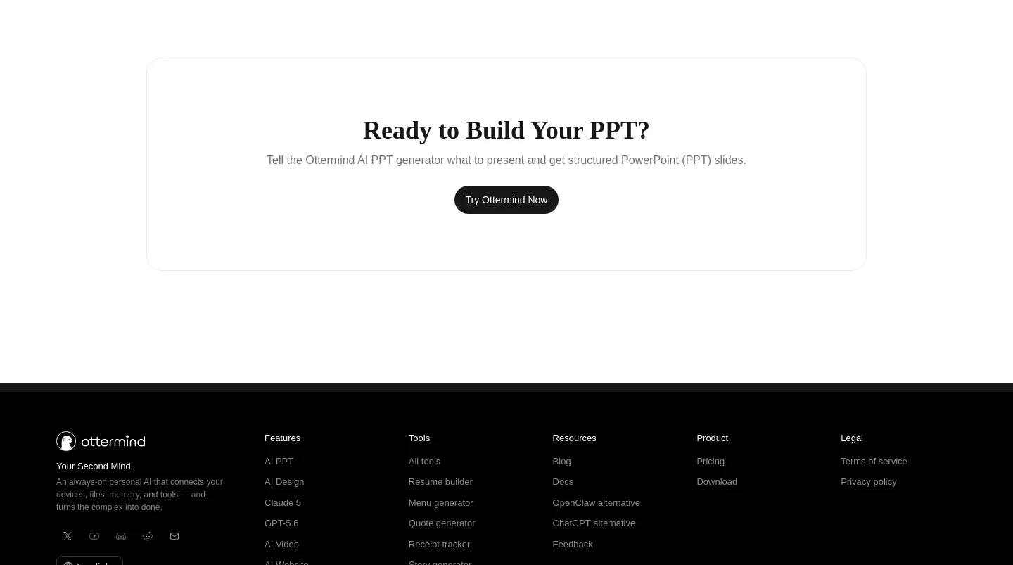 ottermind.ai — a real CTA section