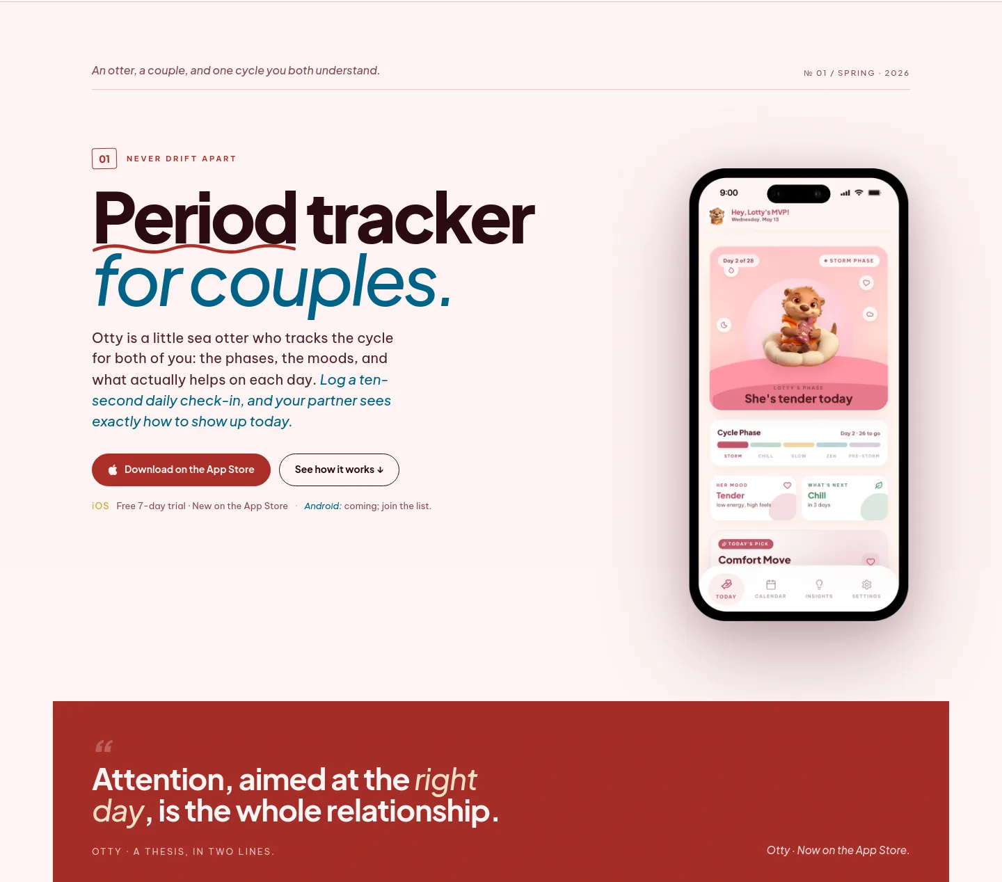 ottyapp.com — a real Hero section