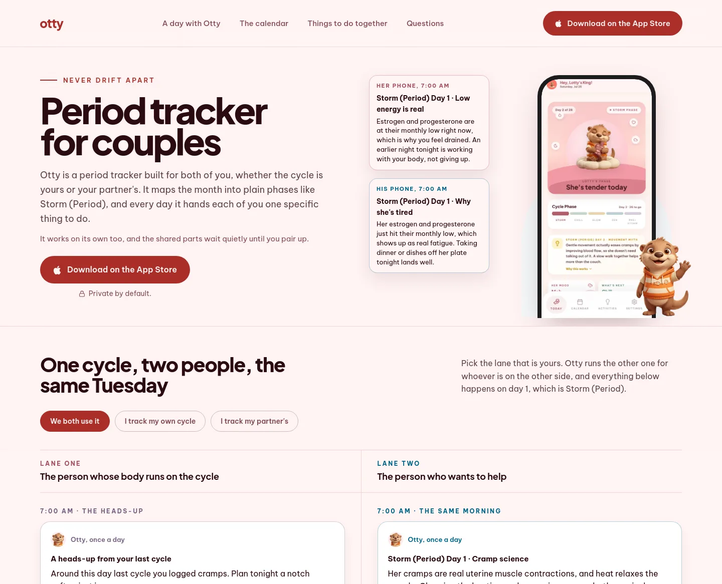 ottyapp.com — a measured funnel