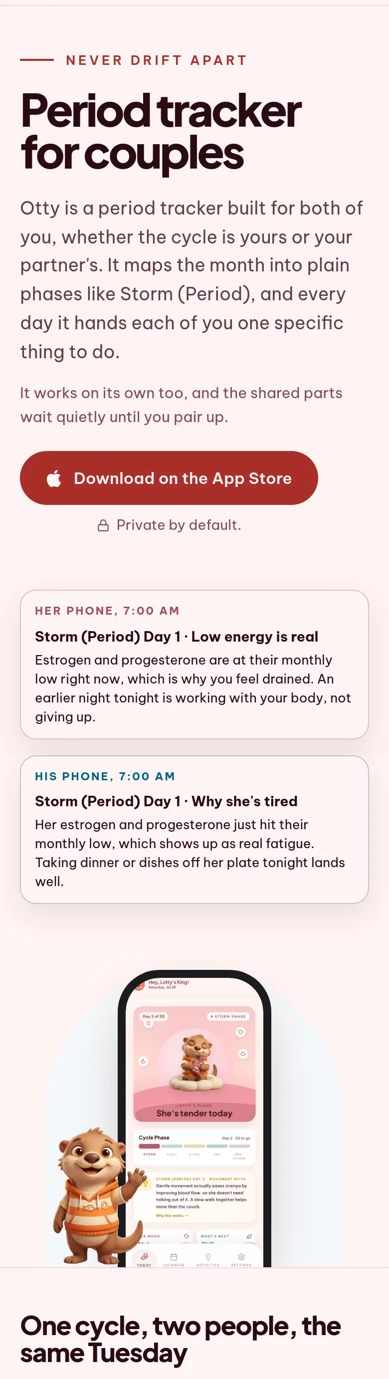 ottyapp.com Hero section