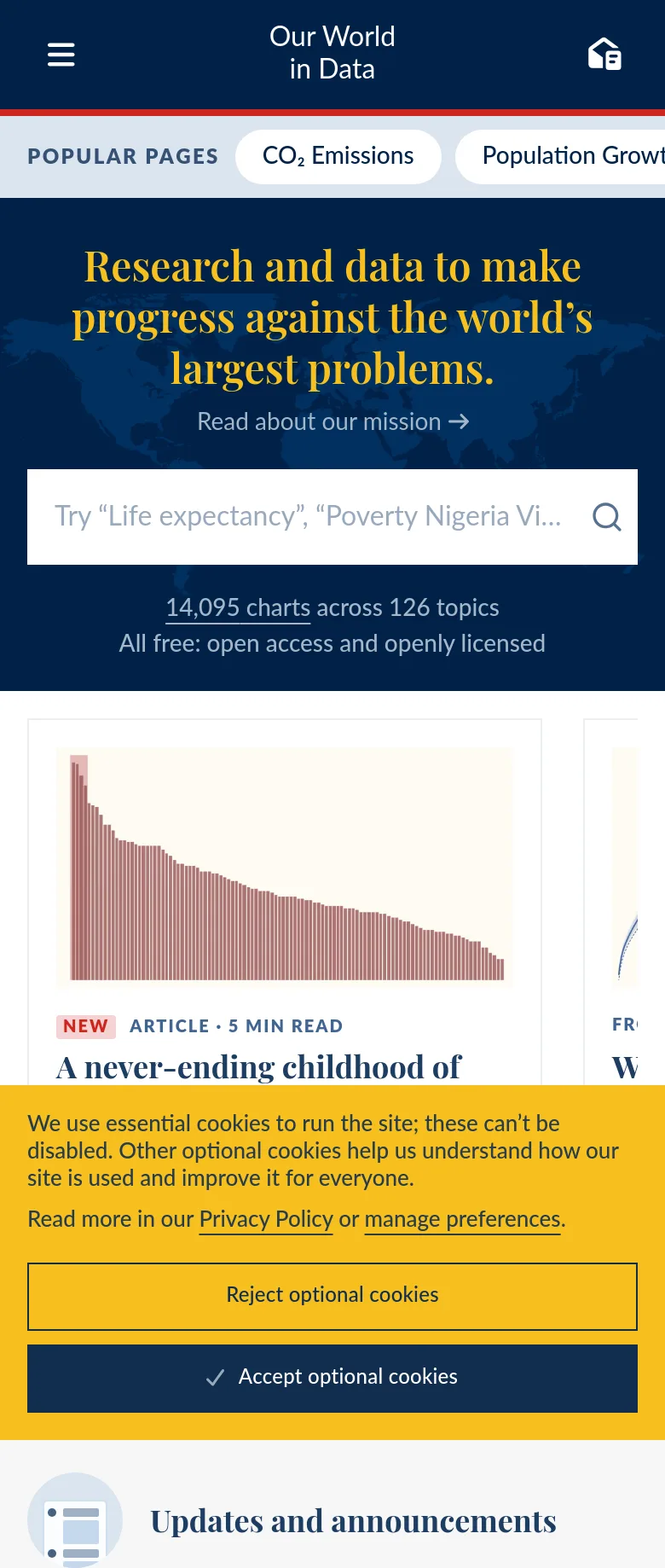 ourworldindata.org — a measured funnel