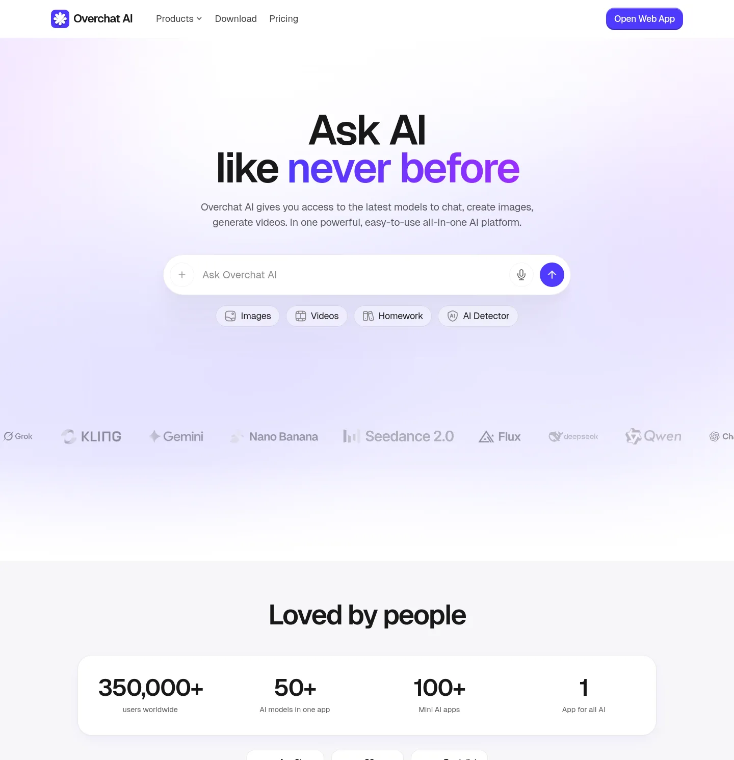 overchat.ai — Hero