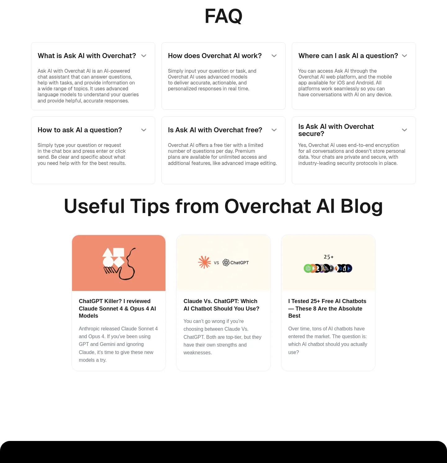 overchat.ai — FAQ