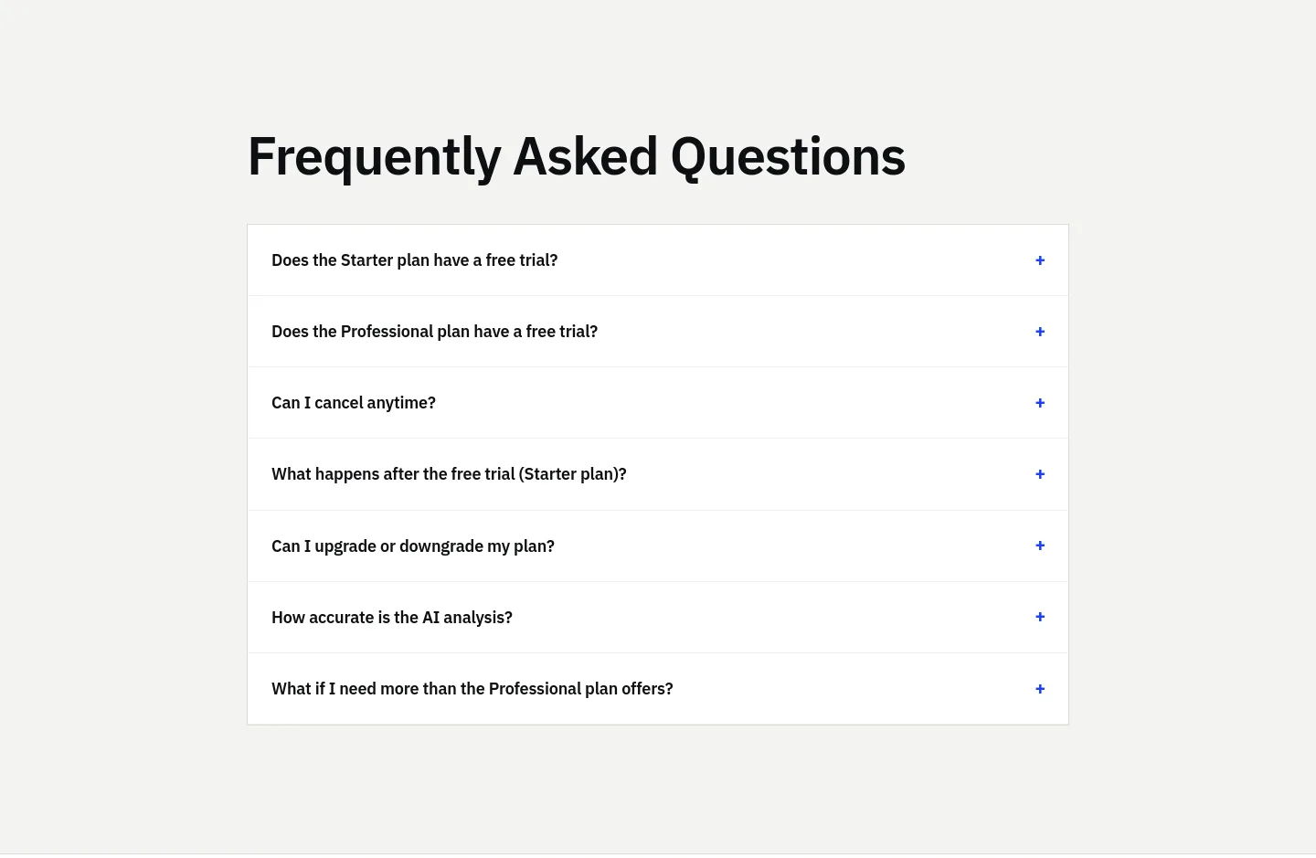 painonsocial.com — a real FAQ section