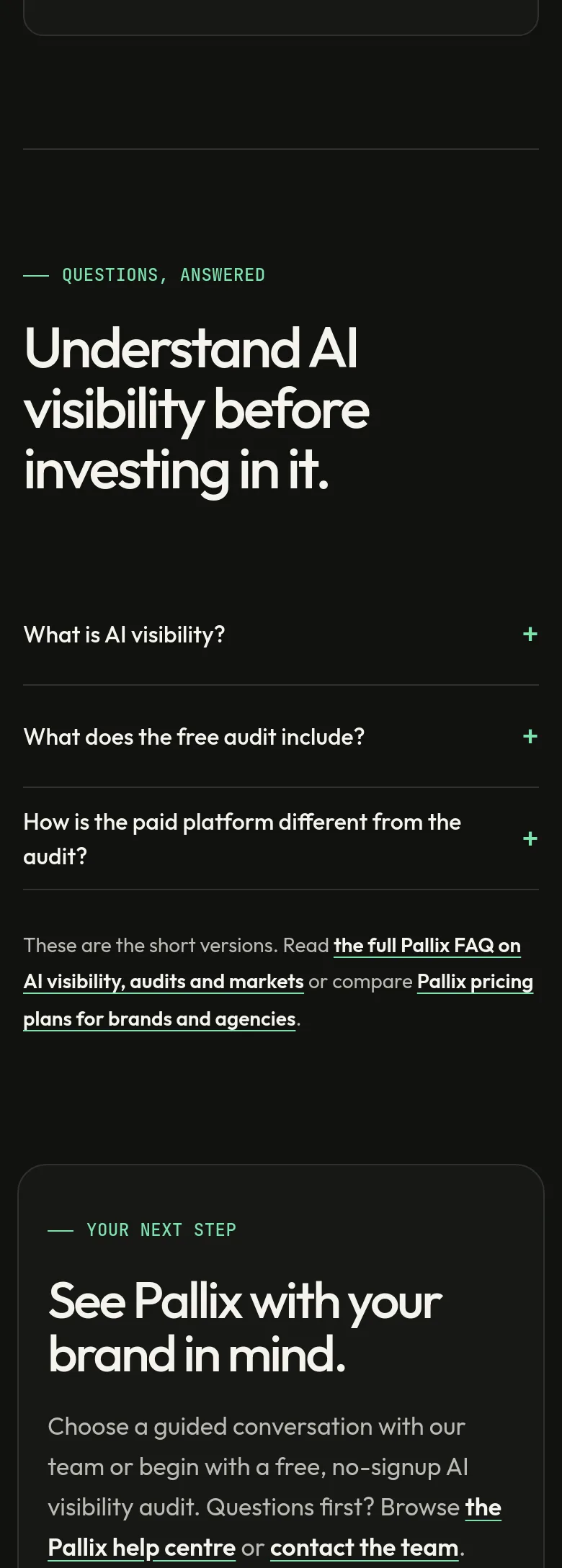 pallix.in FAQ section