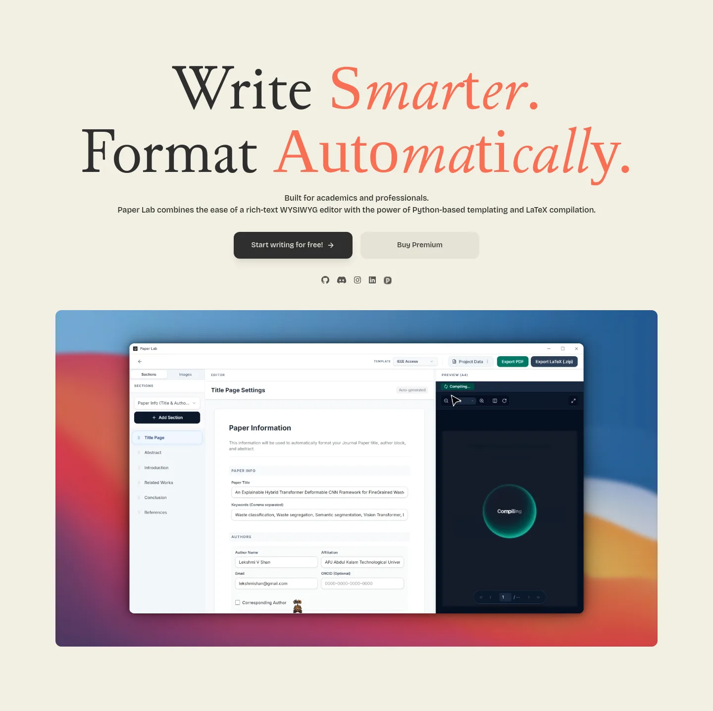 paperlab.r3actr.work — Hero