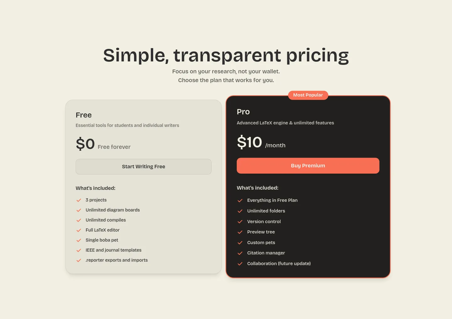 paperlab.r3actr.work — Pricing