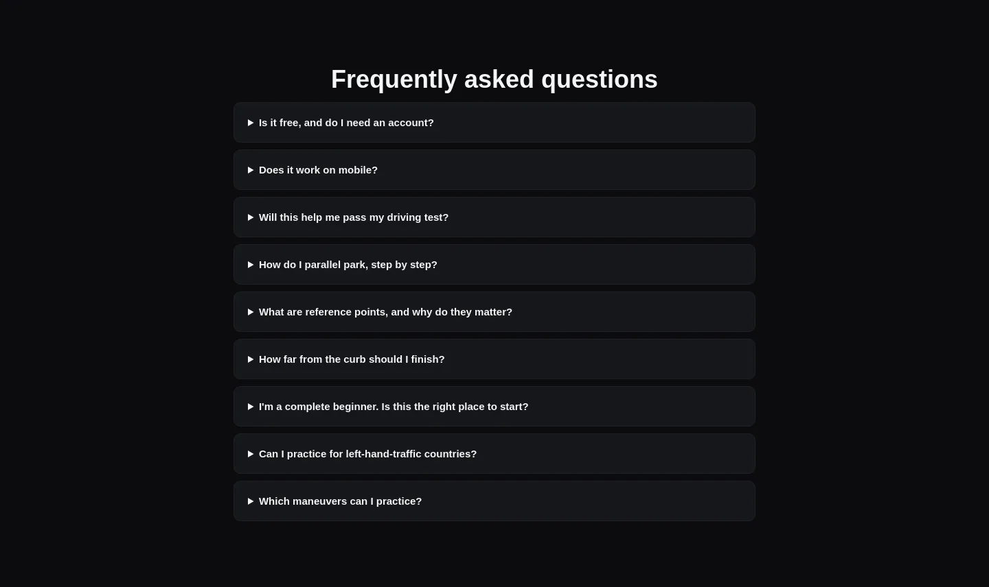 parkingpractice.com — FAQ