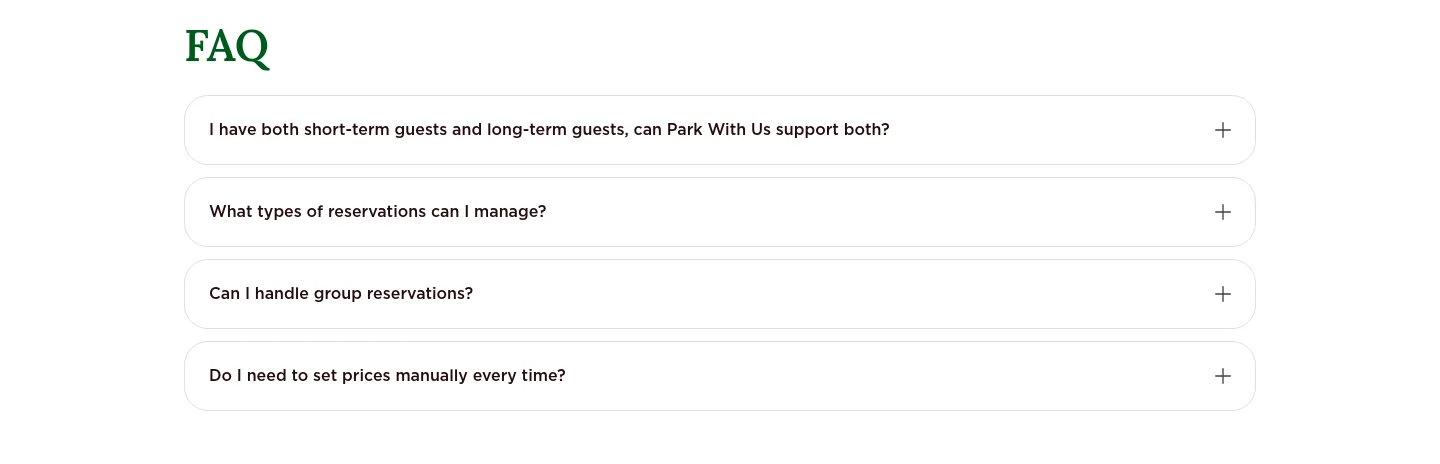 parkwith.us — FAQ