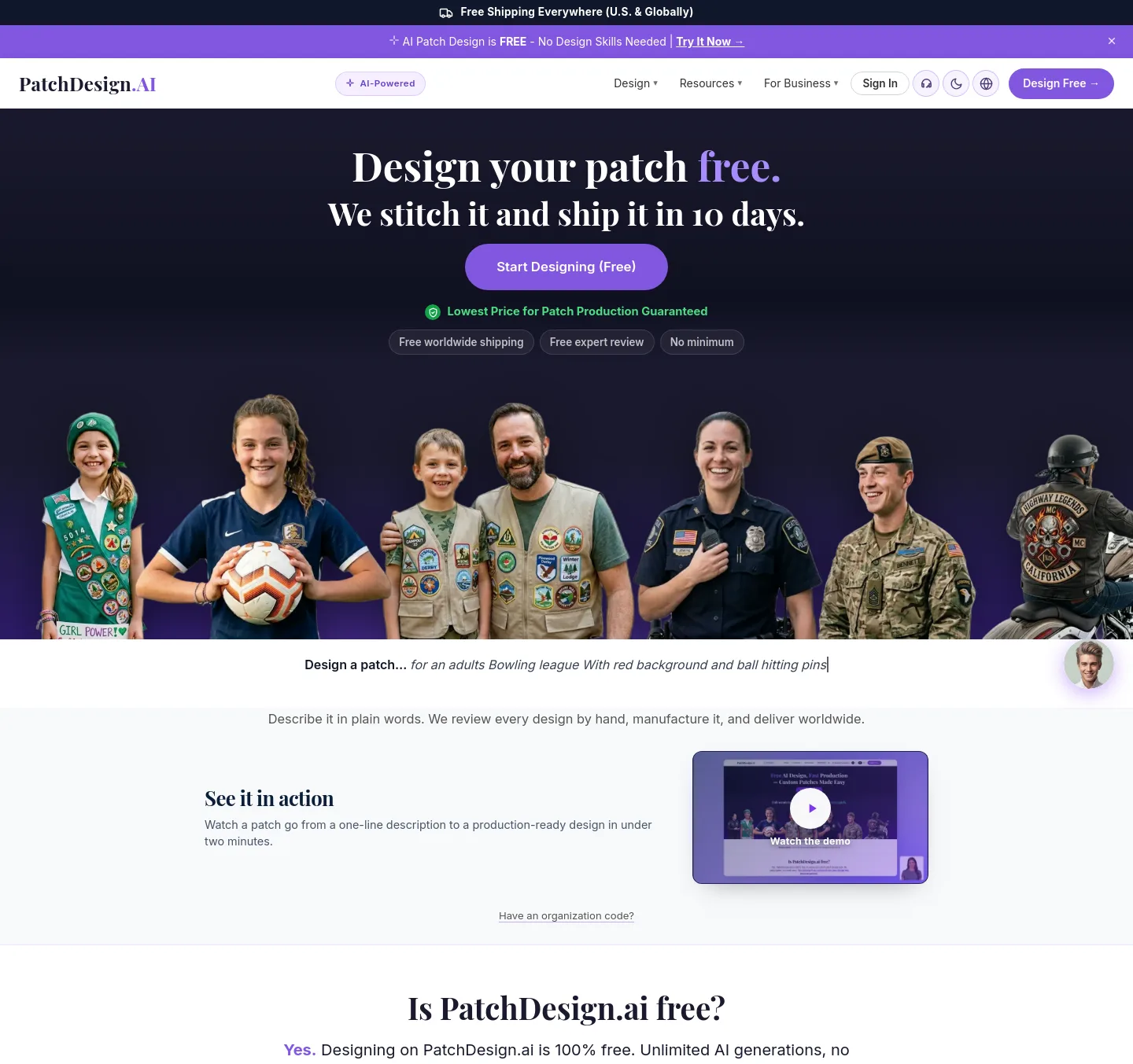 patchdesign.ai — a measured funnel
