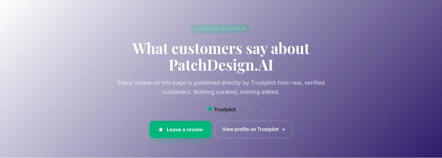 patchdesign.ai Hero section