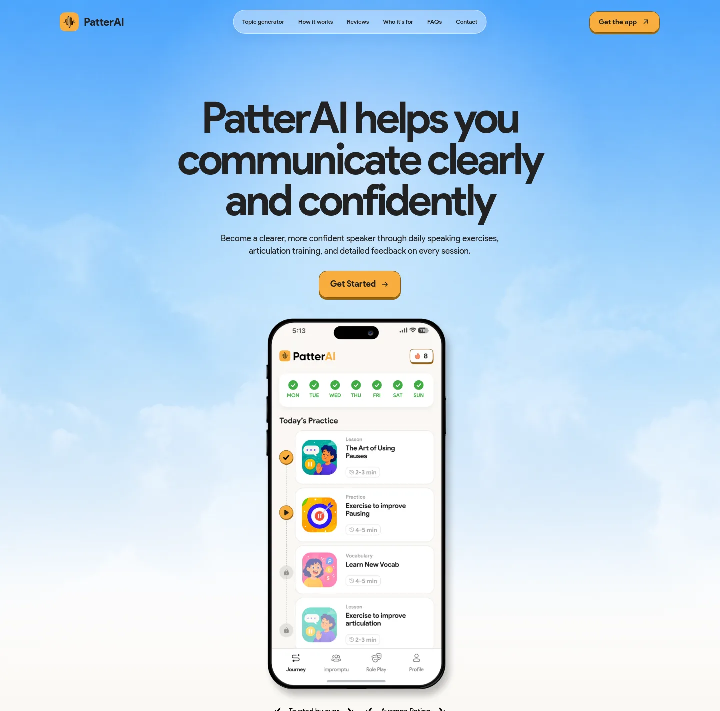 patterai.app — a measured funnel