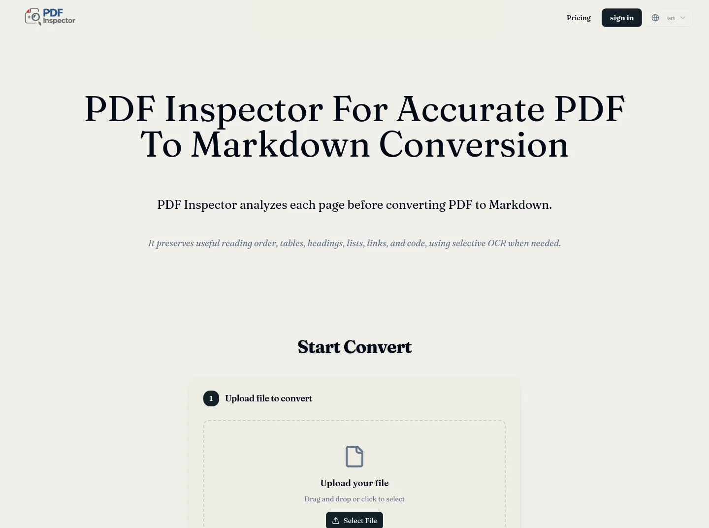 pdfinspector.online — a measured funnel