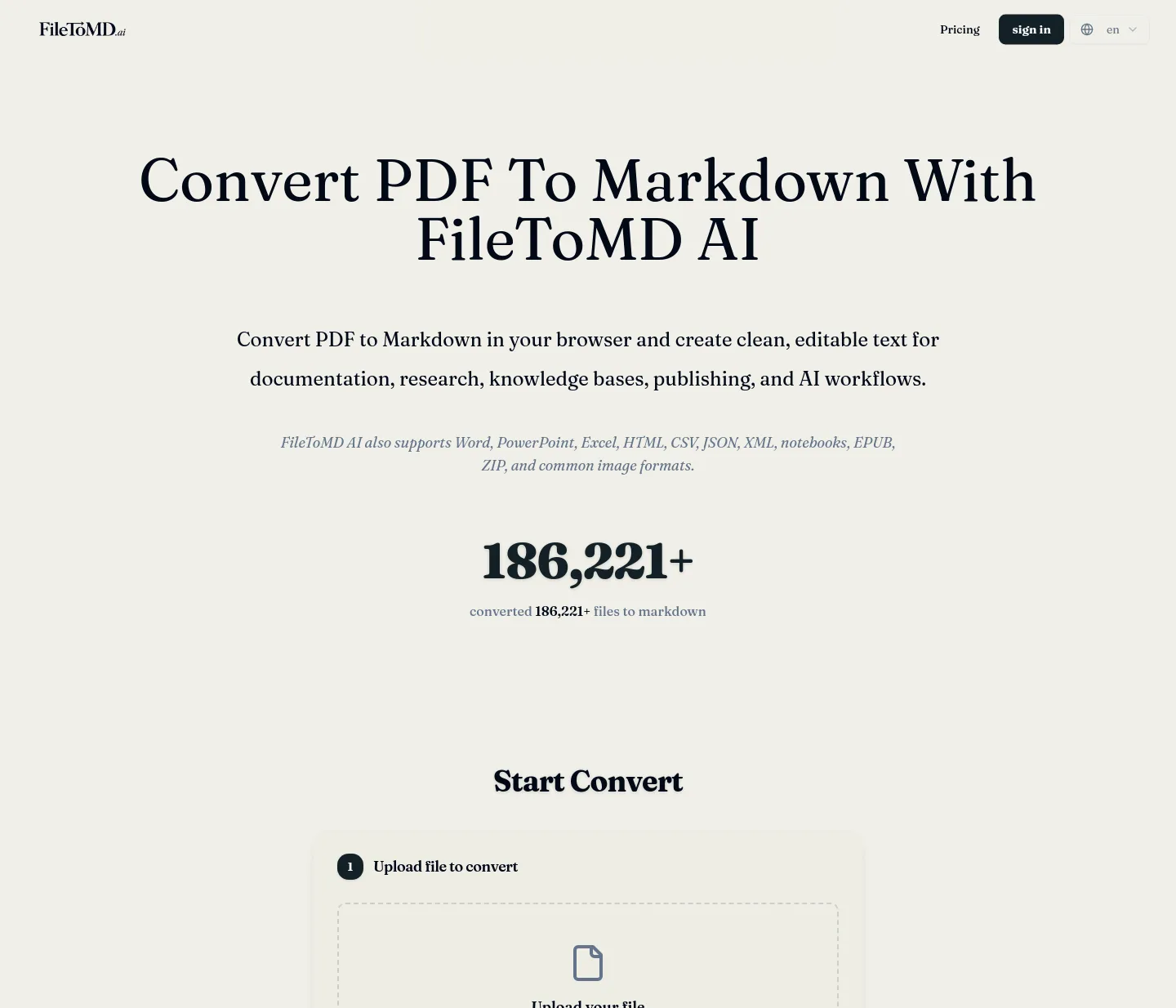 pdfinspector.online — Hero + Features + FAQ