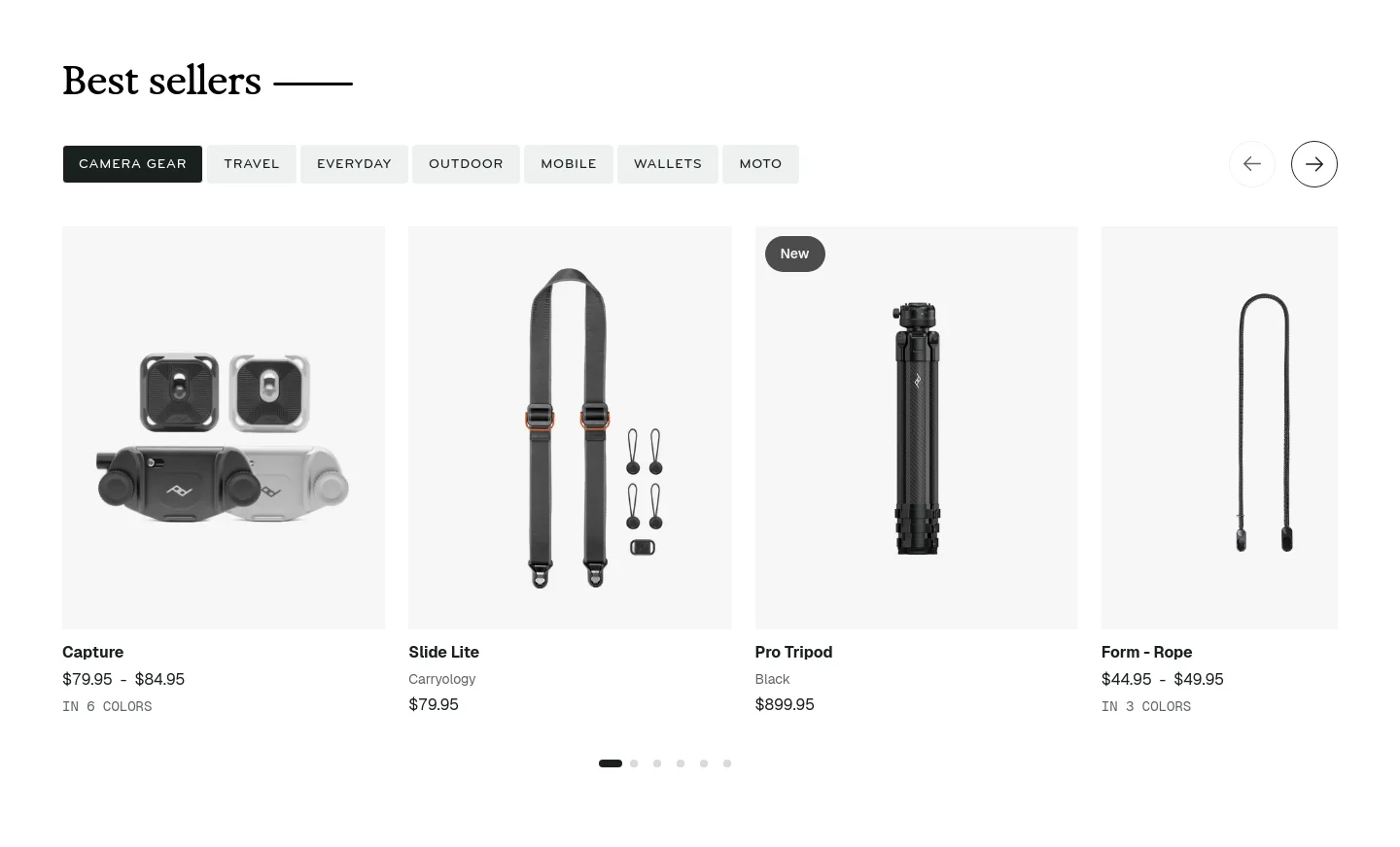 peakdesign.com — Pricing