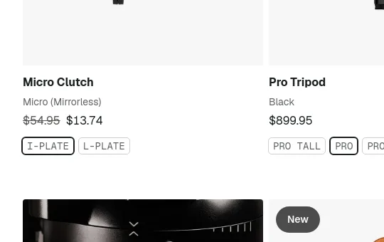 Price anchor element from peakdesign.com