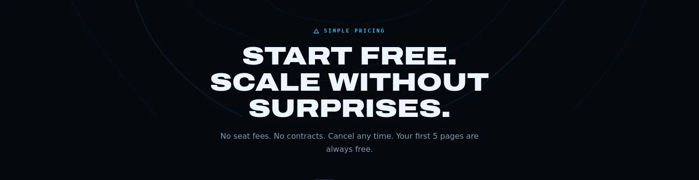 peakvisibility.io — a real Hero section
