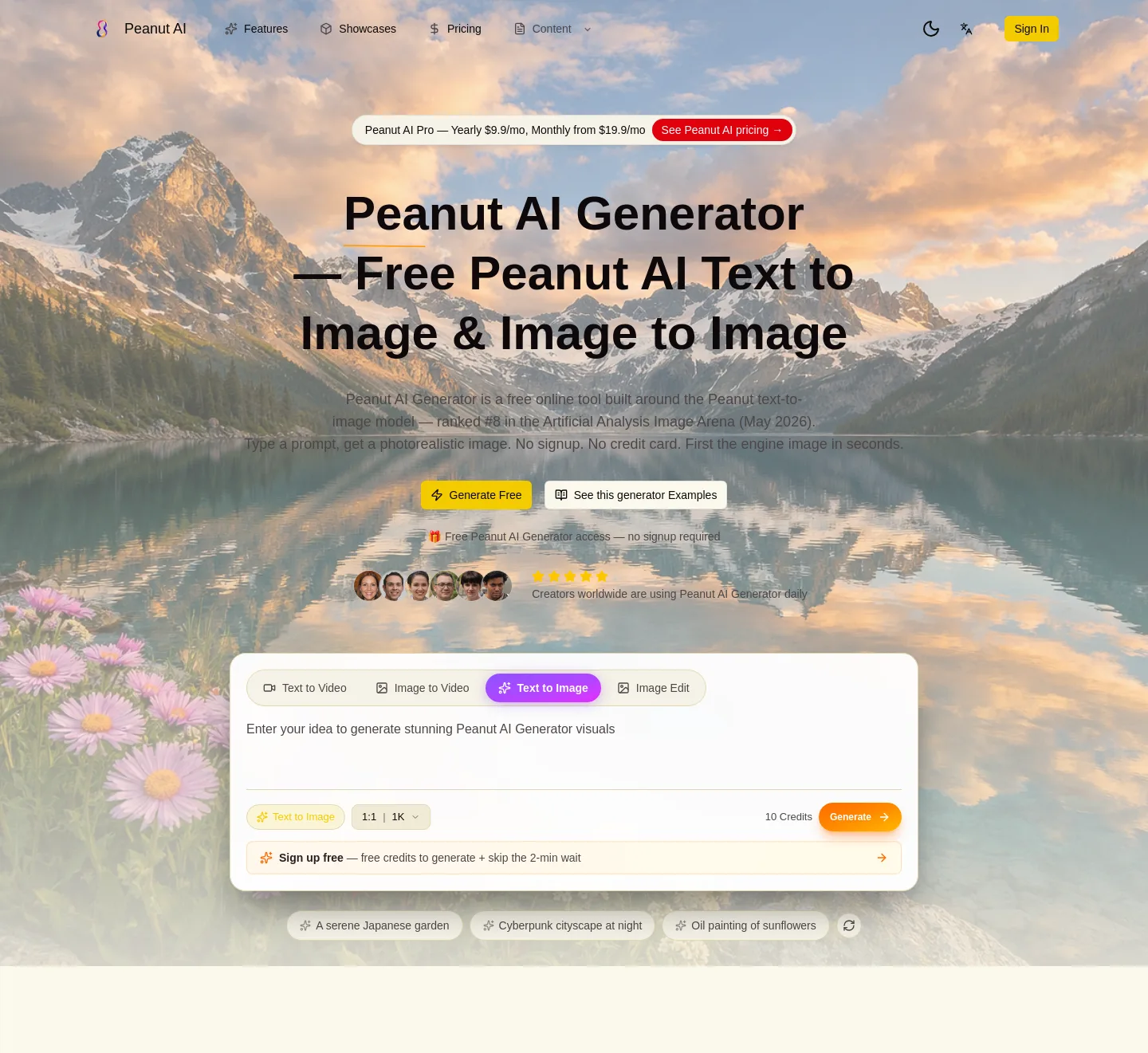 peanutai.org Hero section