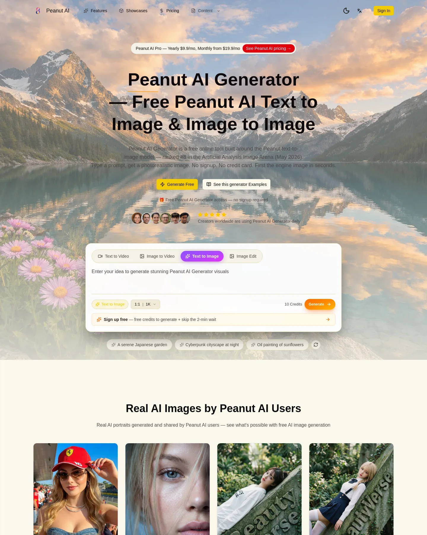 peanutai.org — a real Hero + Features + FAQ page