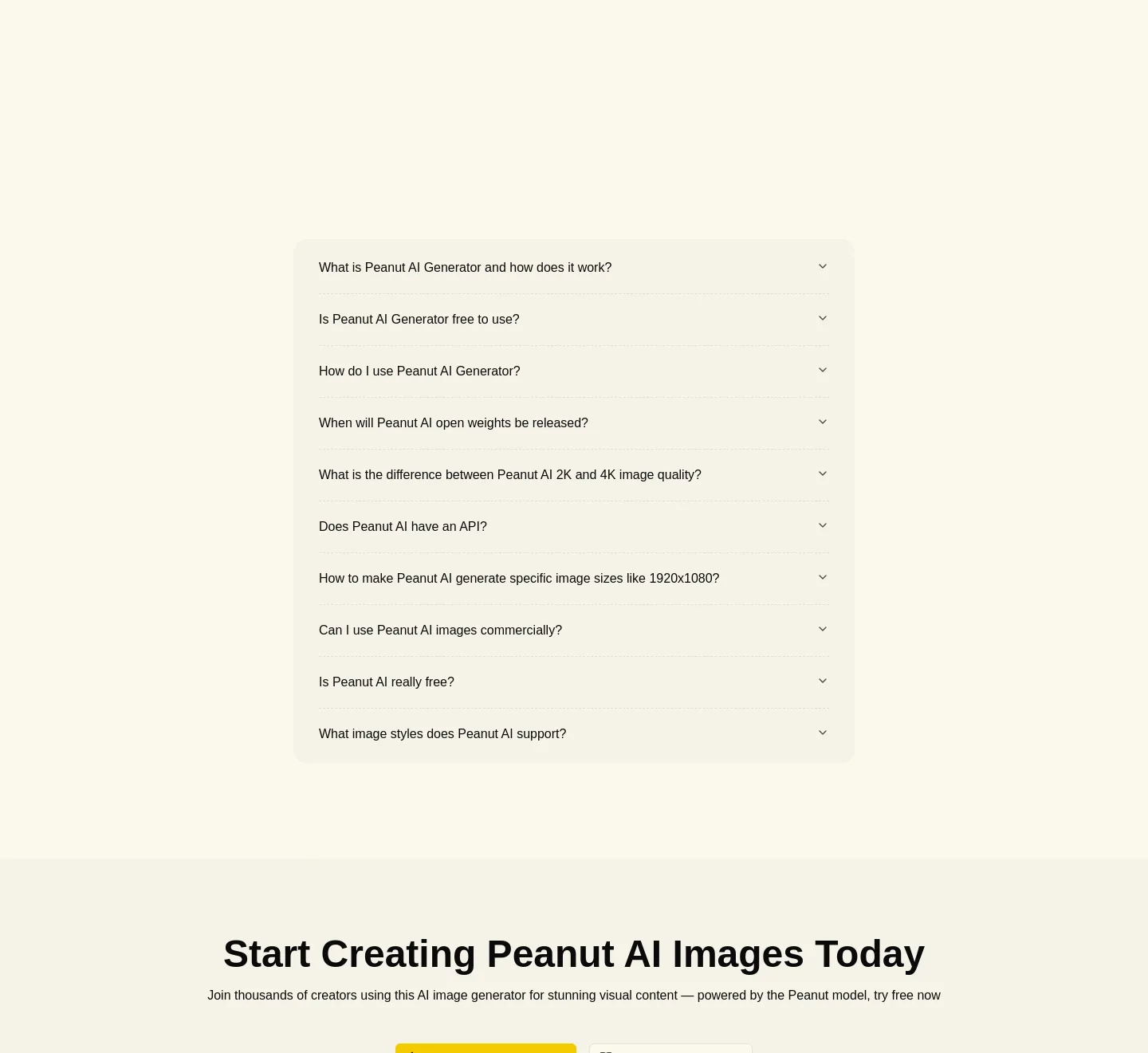 peanutai.org FAQ section