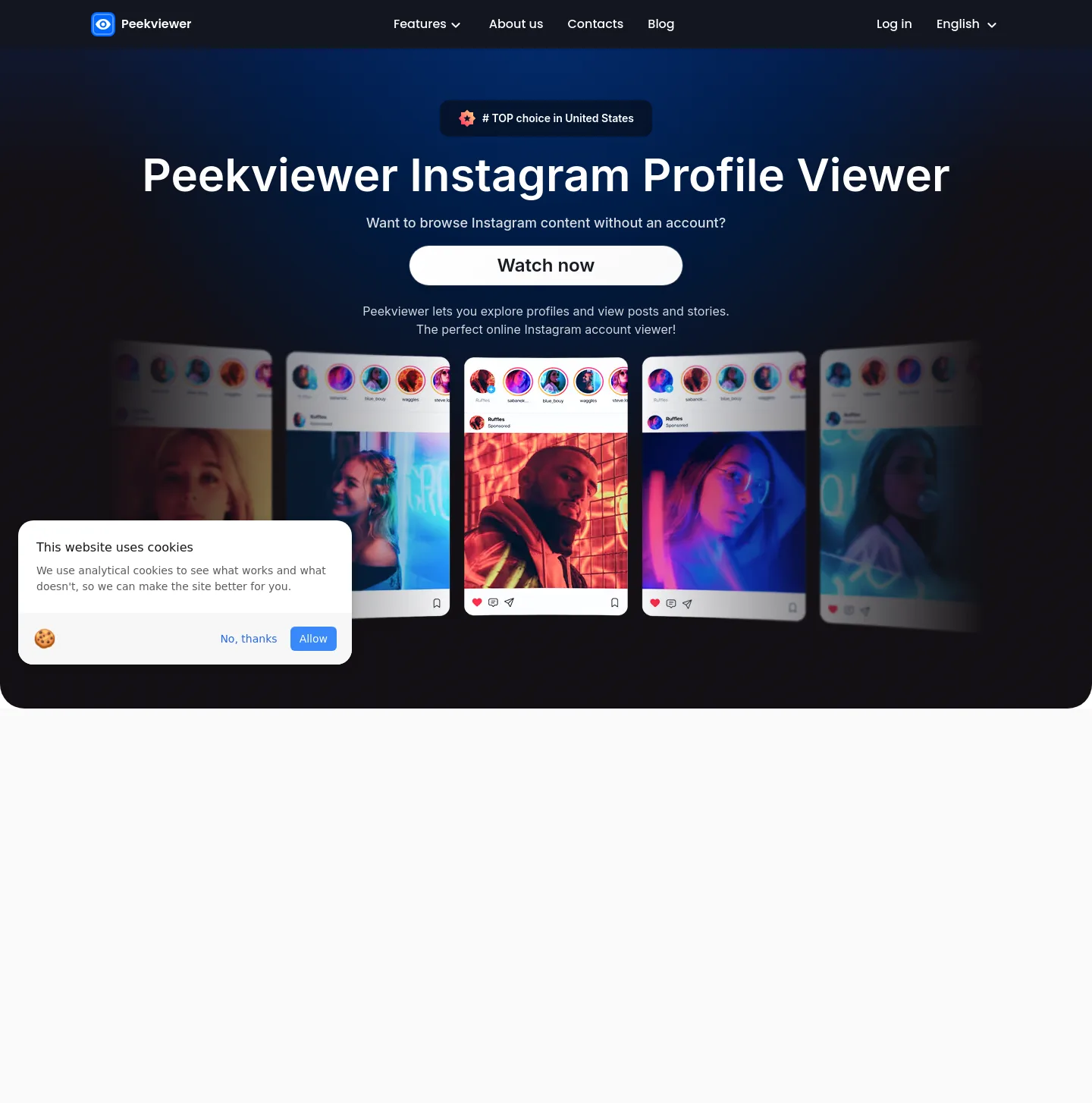 peekviewer.com — a measured funnel