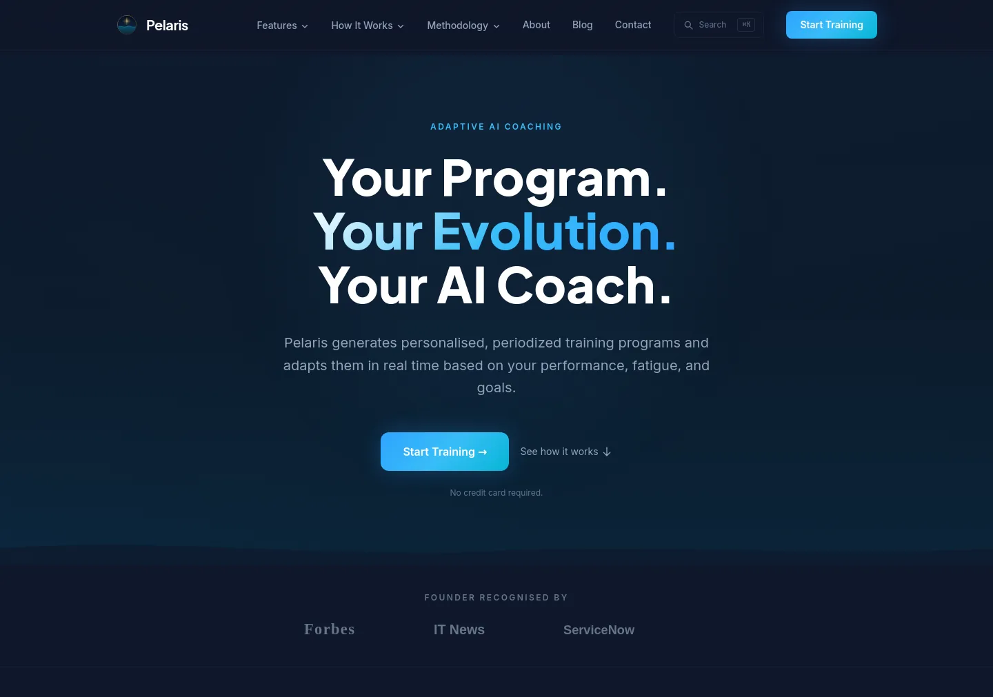 pelaris.io — a real The Objection-Handler page