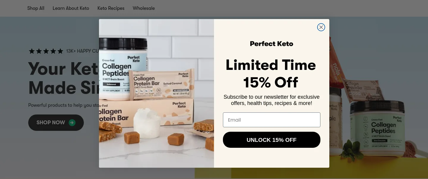 perfectketo.com — a real CTA section