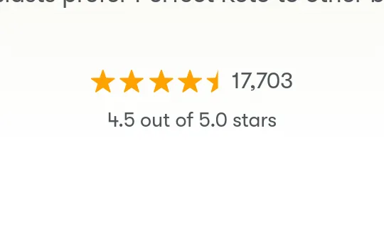 Rating element from perfectketo.com