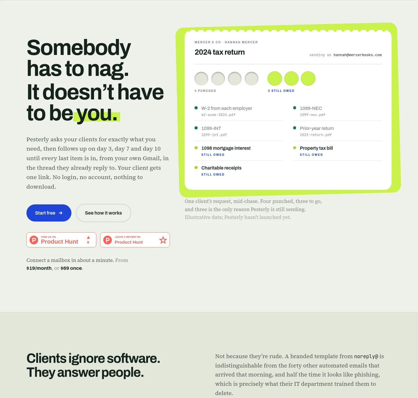 pesterly.com — Hero