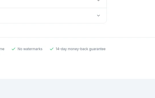 Guarantee element from photostudio.io