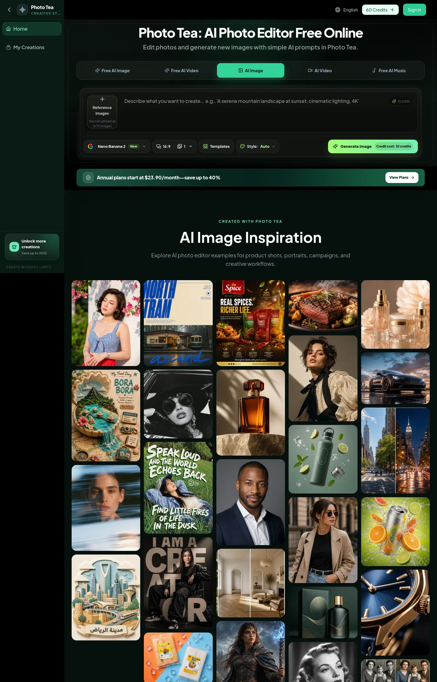 phototea.art — a measured funnel
