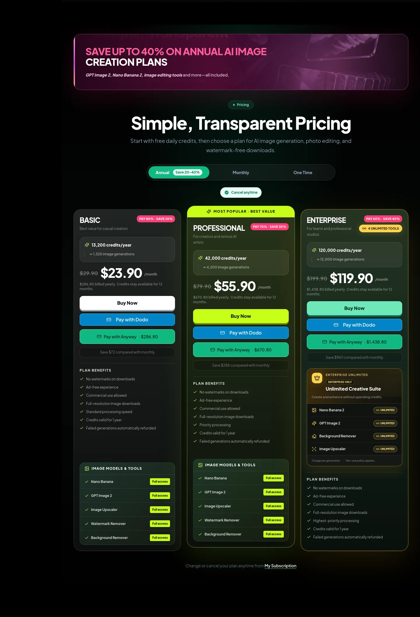 phototea.art — Pricing